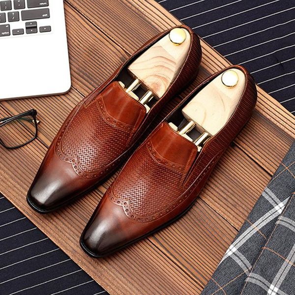 summer genuine leather men brogue shoes business dress banquet suit brand bullock wedding oxford for, Black
summer genuine leather men brogue shoes business dress banquet suit brand bullock wedding oxford for, Black