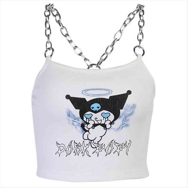 gothic punk metal chain women cami strap crop ribbed knit sleeveless camisole harajuku anime little devil print racerback 20cf, White
gothic punk metal chain women cami strap crop ribbed knit sleeveless camisole harajuku anime little devil print racerback 20cf, White