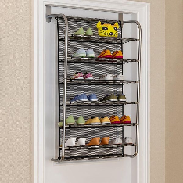 clothing & wardrobe storage 6-tier over the door shoe holder shelf hanging rack for closet home dormitory organizer wall mounted cabinet 
clothing & wardrobe storage 6-tier over the door shoe holder shelf hanging rack for closet home dormitory organizer wall mounted cabinet