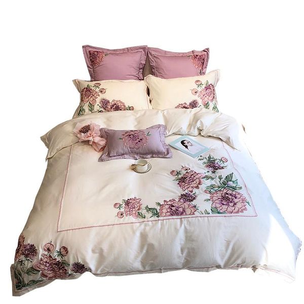 bedding sets long-staple cotton satin luxurious embroidery set high-end four piece c3
bedding sets long-staple cotton satin luxurious embroidery set high-end four piece c3