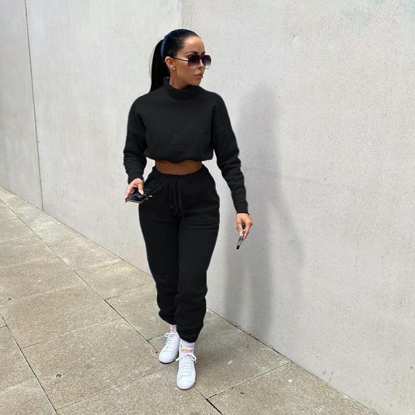 women's two piece pants winter women set sport casual outfit fall crop sweatshirts and sweatpants sweatsuit tracksuit female, White 
women's two piece pants winter women set sport casual outfit fall crop sweatshirts and sweatpants sweatsuit tracksuit female, White
