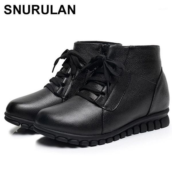 boots snurulangenuine leather women 2021 warm snow plus velvet winter shoes non-slip wedges waterproof1, Black
boots snurulangenuine leather women 2021 warm snow plus velvet winter shoes non-slip wedges waterproof1, Black