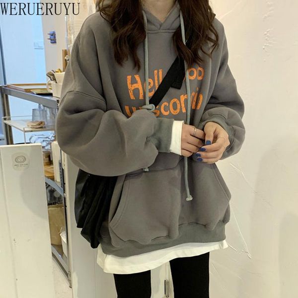 women's hoodies & sweatshirts werueruyu woman autumn winter hong kong style large hooded sweatershirt long sleeve, Black
women's hoodies & sweatshirts werueruyu woman autumn winter hong kong style large hooded sweatershirt long sleeve, Black