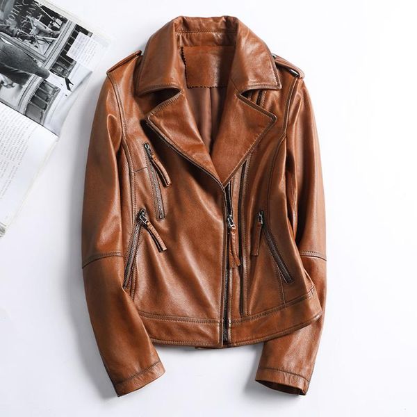 genuine leather jacket woman spring 2021 sheepskin coat female biker for women plus size 5xl veste cuir femme pph3947 women's & faux, Black
genuine leather jacket woman spring 2021 sheepskin coat female biker for women plus size 5xl veste cuir femme pph3947 women's & faux, Black