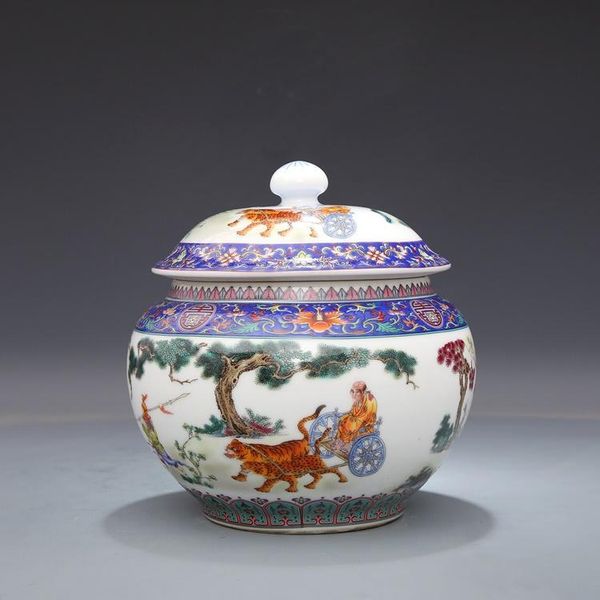vases qianlong's famille rose enamel tea jar caddy guiguzi goes down the mountain pot jingdezhen antique porcelain collection
vases qianlong's famille rose enamel tea jar caddy guiguzi goes down the mountain pot jingdezhen antique porcelain collection