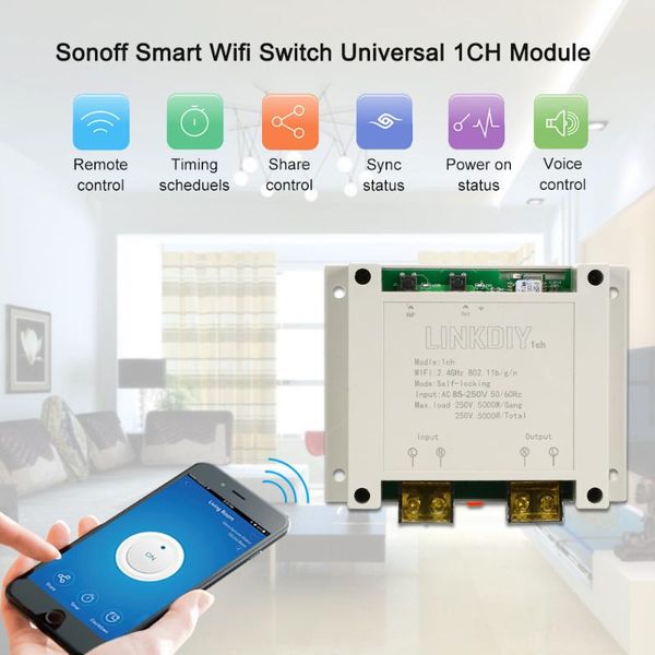 smart wifi switch universal module 1ch ac85-250v wireless timer phone app remote control compatible for home fingerprint access
smart wifi switch universal module 1ch ac85-250v wireless timer phone app remote control compatible for home fingerprint access