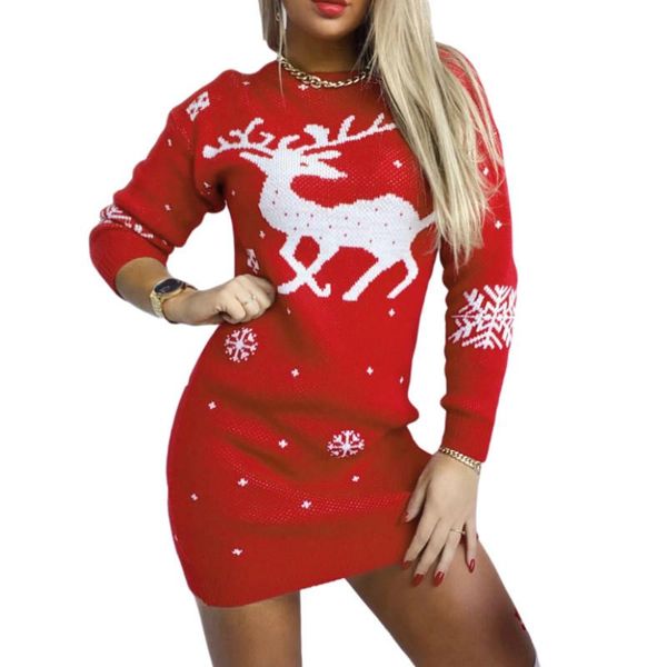 casual dresses women christmas knitted dress, round collar long sleeve slim close-fitting dress autumn winter, Black;gray
casual dresses women christmas knitted dress, round collar long sleeve slim close-fitting dress autumn winter, Black;gray