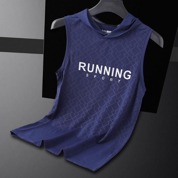 running jerseys summer thin ice silk vest men's sleeveless t-shirt casual sports men jogging hooded bottoming shirt ropa para ejercicio, Black;blue
running jerseys summer thin ice silk vest men's sleeveless t-shirt casual sports men jogging hooded bottoming shirt ropa para ejercicio, Black;blue