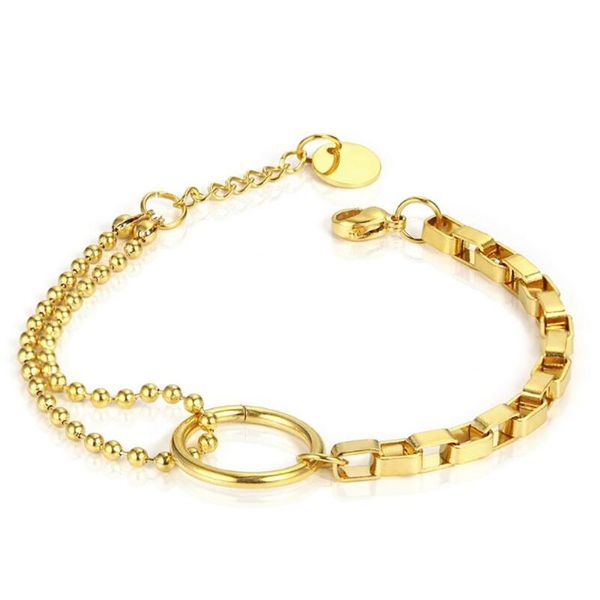 link, chain stainless steel delicate minimalism link round circle bracelet bangle women fashion jewelry gift for him, Black
link, chain stainless steel delicate minimalism link round circle bracelet bangle women fashion jewelry gift for him, Black
