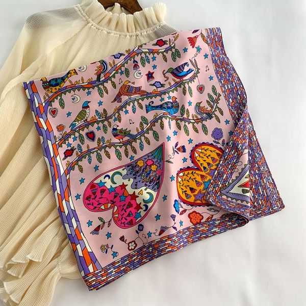 scarves 2021 women print square scarf head wraps foulard shawls neck hijab pashmian neckerchief bandana, Blue;gray
scarves 2021 women print square scarf head wraps foulard shawls neck hijab pashmian neckerchief bandana, Blue;gray