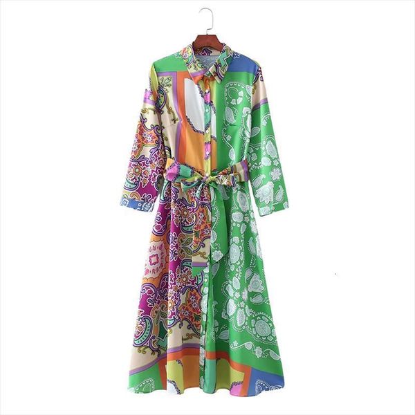 summer za fashion with belt women dresses print midi shirt vintage casual button up female vestidos, Black;gray
summer za fashion with belt women dresses print midi shirt vintage casual button up female vestidos, Black;gray