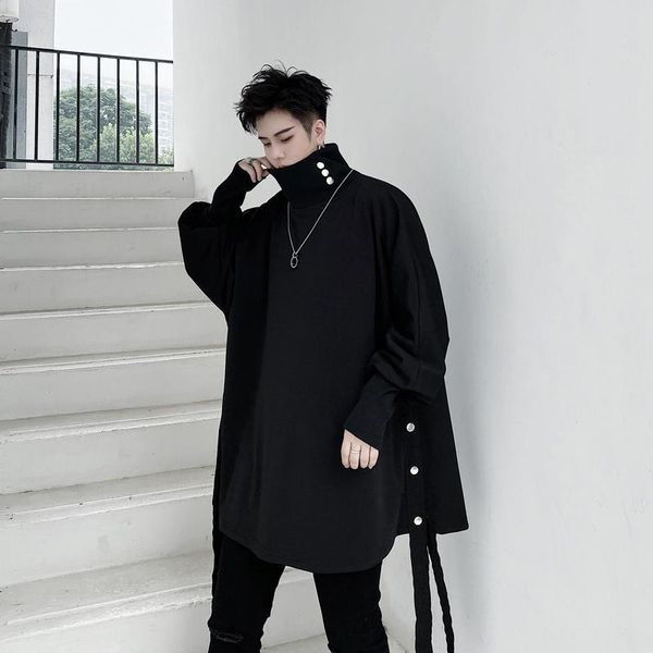 men's hoodies & sweatshirts men punk hip hop turtleneck oversized hoodie vintage women harajuku ribbons street pullover, Black
men's hoodies & sweatshirts men punk hip hop turtleneck oversized hoodie vintage women harajuku ribbons street pullover, Black