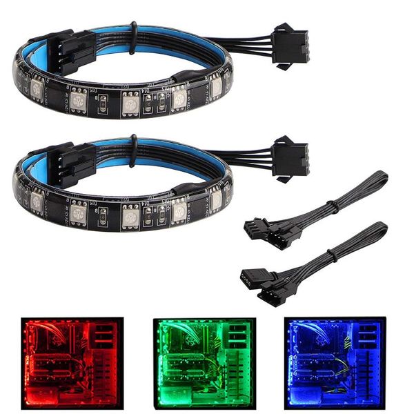 strings 2pcs 12v 4pin led strip for pc/computer case,waterproof flexible tape light red green blue rgb colors gamer cabinet lamp
strings 2pcs 12v 4pin led strip for pc/computer case,waterproof flexible tape light red green blue rgb colors gamer cabinet lamp