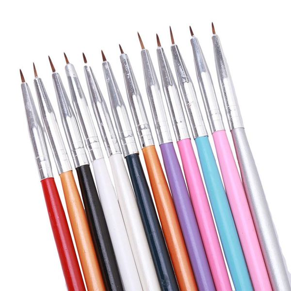 nail brushes 12pcs art brush decorations set tools professional painting pen for false tips uv gel polish, Yellow
nail brushes 12pcs art brush decorations set tools professional painting pen for false tips uv gel polish, Yellow