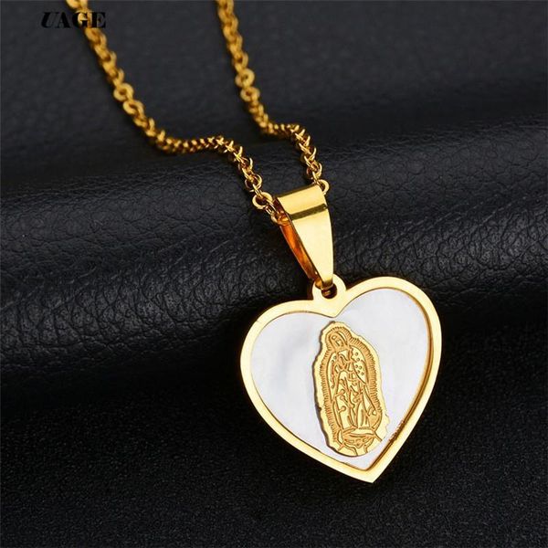 pendant necklaces uage holy virgin mary necklace religion dainty golden christian shell women collier femme jewelry, Silver
pendant necklaces uage holy virgin mary necklace religion dainty golden christian shell women collier femme jewelry, Silver