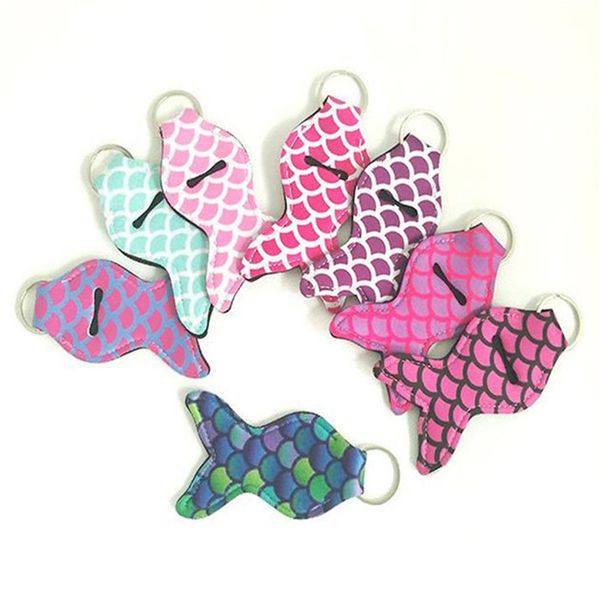 mermaid tail girl lipstick keychains neoprene chapstick cover holder sleeve key ring key chain women gifts, Silver
mermaid tail girl lipstick keychains neoprene chapstick cover holder sleeve key ring key chain women gifts, Silver