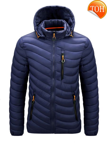 winter men's new slim hooded jacket with stand-up collar padded multicolor down, Black
winter men's new slim hooded jacket with stand-up collar padded multicolor down, Black