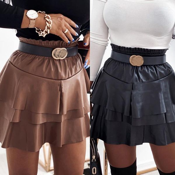 skirts high-waist mini slim a-line 2021 pu leather fluffy short skirt retro solid color female women, Black
skirts high-waist mini slim a-line 2021 pu leather fluffy short skirt retro solid color female women, Black