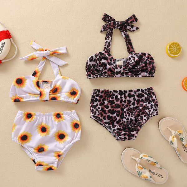 clothing sets toddler girls leopard printing swimsuit baby sleeveless halter shorts summer two-pieces swimming wear, White
clothing sets toddler girls leopard printing swimsuit baby sleeveless halter shorts summer two-pieces swimming wear, White