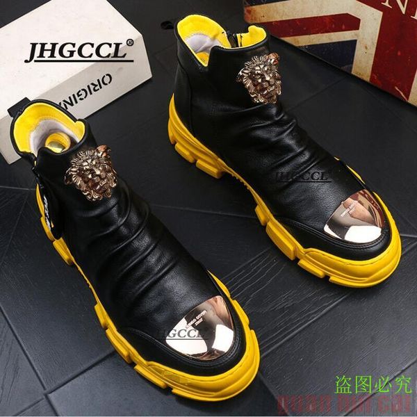 men's shoes autumn winter martin boots snow high cotton boot men youth casual ankle warm leather booties v45, Black
men's shoes autumn winter martin boots snow high cotton boot men youth casual ankle warm leather booties v45, Black