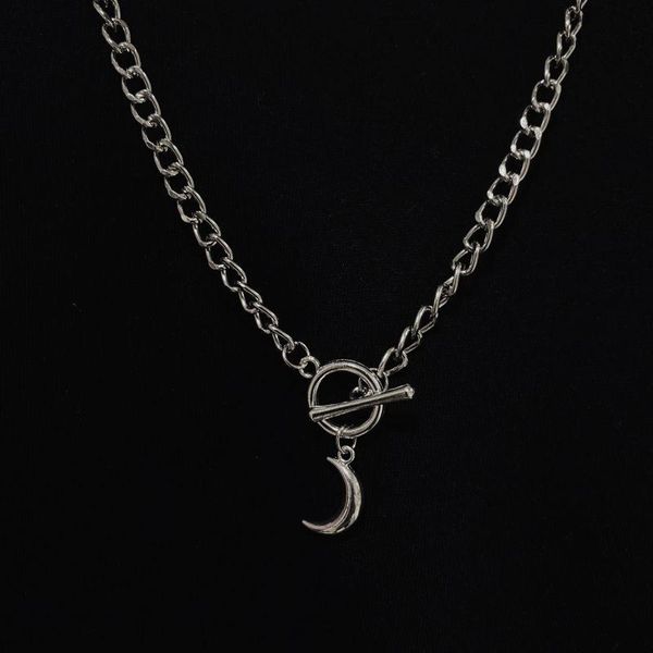 pendant necklaces harajuku ins moon thick clavicle chain necklace punk jump do men and women retro street dark wind jewelry students, Silver
pendant necklaces harajuku ins moon thick clavicle chain necklace punk jump do men and women retro street dark wind jewelry students, Silver