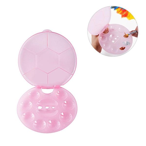 eye shadow 2pcs makeup nail art paint drawing tray cosmetics for dresser technician