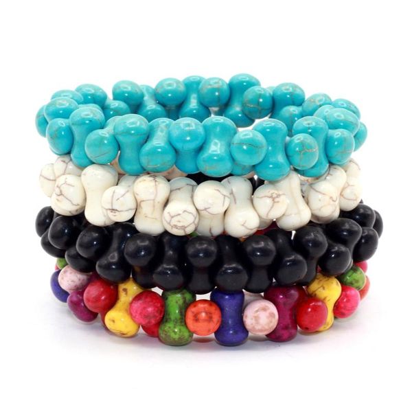 charm bracelets 4 colors quality blue white black colorful bone shape turquoises for women and men fashion accessories, Golden;silver
charm bracelets 4 colors quality blue white black colorful bone shape turquoises for women and men fashion accessories, Golden;silver