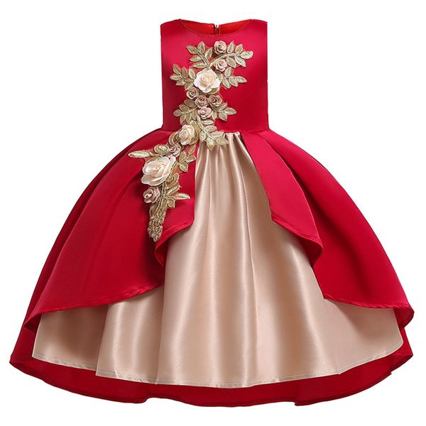 girl's dresses baby embroidered princess dress wedding party kids clothes for toddler girl children christmas costume vestido comunion, Red;yellow
girl's dresses baby embroidered princess dress wedding party kids clothes for toddler girl children christmas costume vestido comunion, Red;yellow
