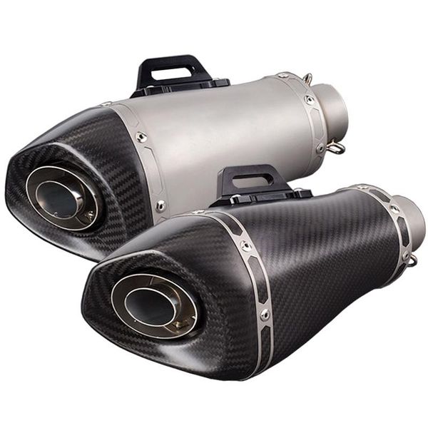 motorcycle exhaust system id:51mm l:310mm universal muffler carbon fiber motorbike escape removable db killer
motorcycle exhaust system id:51mm l:310mm universal muffler carbon fiber motorbike escape removable db killer