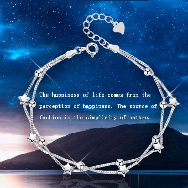 link chain silver color bracelet women fashion star bead ladies simple charm gifts for woman 2022 wholesalelink, Black
link chain silver color bracelet women fashion star bead ladies simple charm gifts for woman 2022 wholesalelink, Black