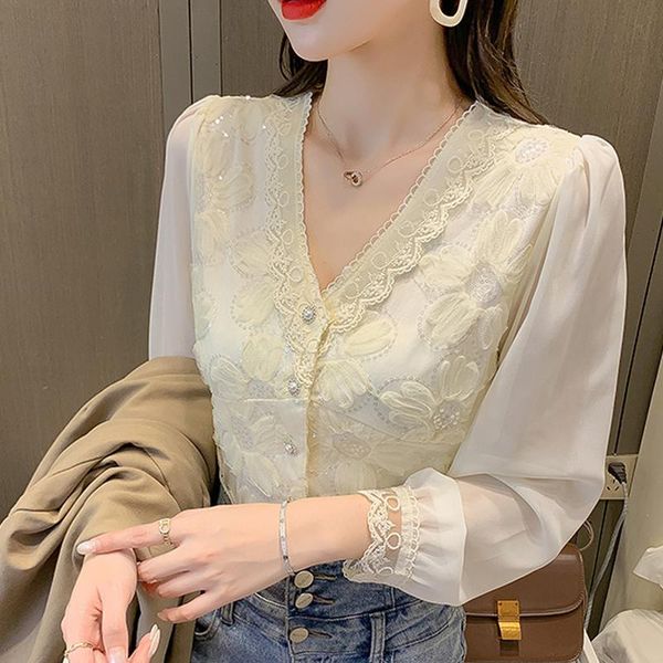 women's blouses & shirts 2021 spring autumn elegant blouse women long sleeve white lace crochet button up shirt casual sweet short blu
women's blouses & shirts 2021 spring autumn elegant blouse women long sleeve white lace crochet button up shirt casual sweet short blu