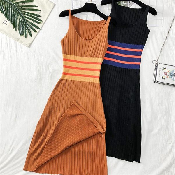 casual dresses gowyimmes autumn women spaghetti slim lady midi-long knitted striped dress winter pullovers bottomings pd390, Black;gray
casual dresses gowyimmes autumn women spaghetti slim lady midi-long knitted striped dress winter pullovers bottomings pd390, Black;gray