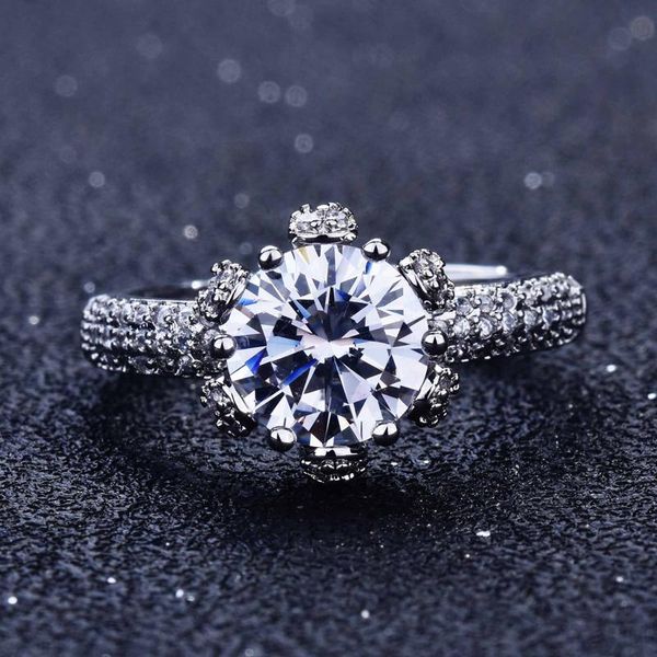 wedding rings fashion flower 925 sterling silver fine jewelry inlay dazzling moissanite women's / engagement ring statement gift, Slivery;golden
wedding rings fashion flower 925 sterling silver fine jewelry inlay dazzling moissanite women's / engagement ring statement gift, Slivery;golden