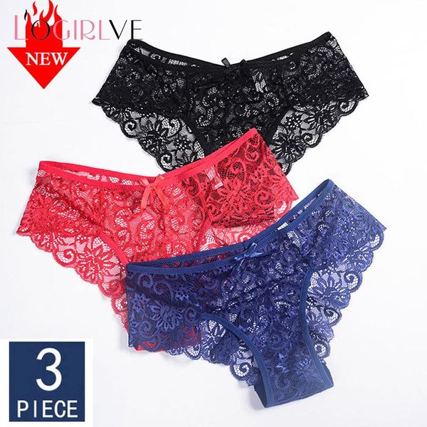 women's panties logirlve 3 piece lot thin briefs lace lingerie women seamless panty set bowknot breathable cotton hollow out underpanty, Black;pink
women's panties logirlve 3 piece lot thin briefs lace lingerie women seamless panty set bowknot breathable cotton hollow out underpanty, Black;pink