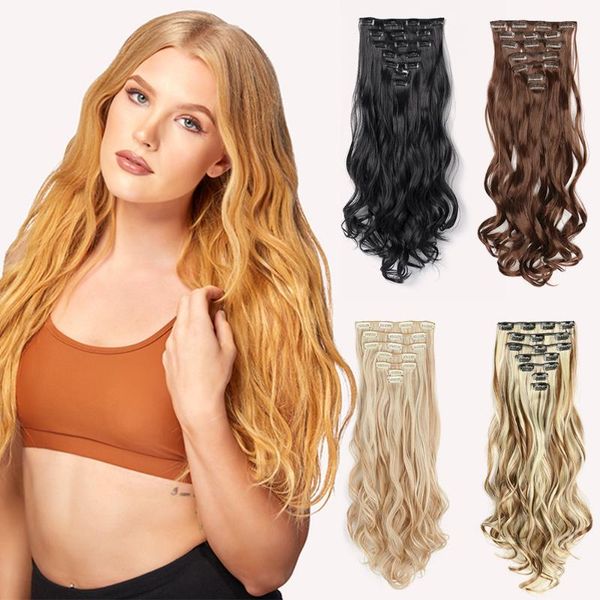 synthetic wigs azir 7pcs/set 24" hairpiece 140g straight 16 clips in false styling hair clip heat resistant, Black
synthetic wigs azir 7pcs/set 24" hairpiece 140g straight 16 clips in false styling hair clip heat resistant, Black