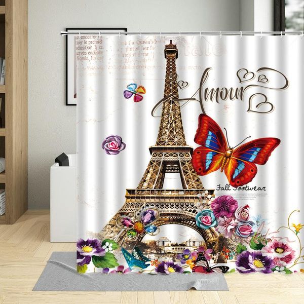 shower curtains curtain waterproof 3d butterfly paris landscape iron tower printing bathroom polyester fabric with hooks
shower curtains curtain waterproof 3d butterfly paris landscape iron tower printing bathroom polyester fabric with hooks