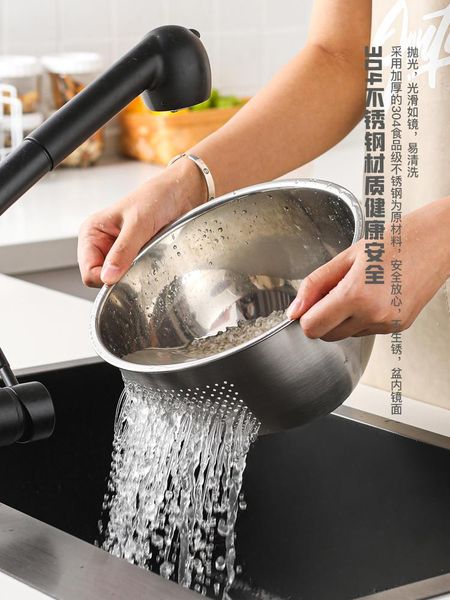 baking & pastry tools 304 stainless steel rice rinsing basin drain basket bowl strainer kitchen fruit washing vegetable
baking & pastry tools 304 stainless steel rice rinsing basin drain basket bowl strainer kitchen fruit washing vegetable