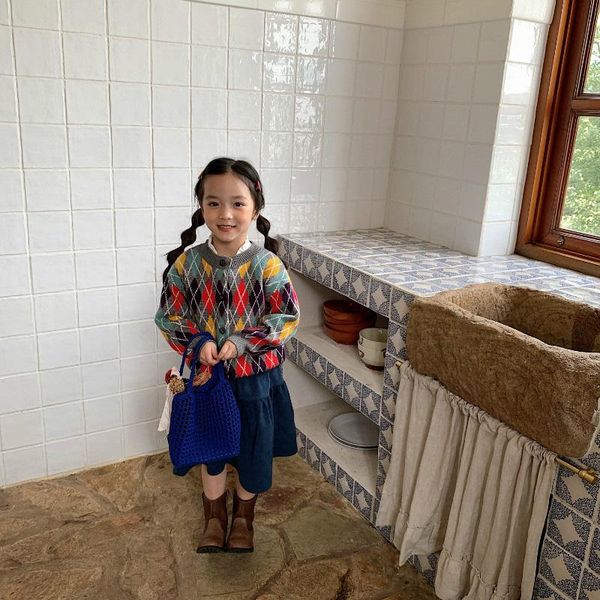 pullover fashion clothes for baby girls 2021 korean plaid colorful cardigans children soft cotton princess sweaters, Blue
pullover fashion clothes for baby girls 2021 korean plaid colorful cardigans children soft cotton princess sweaters, Blue