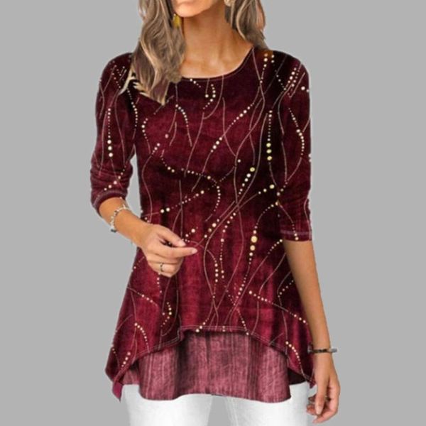 casual fashion shirts women digital printed 3/4 sleeve round neck blouse shirt plus size loose 4 colors autumn wimter women's blous, White
casual fashion shirts women digital printed 3/4 sleeve round neck blouse shirt plus size loose 4 colors autumn wimter women's blous, White