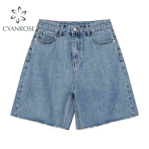 vintage streetwear high waist wide leg denim shorts for women summer jean korean style loose short 210515, Blue
vintage streetwear high waist wide leg denim shorts for women summer jean korean style loose short 210515, Blue