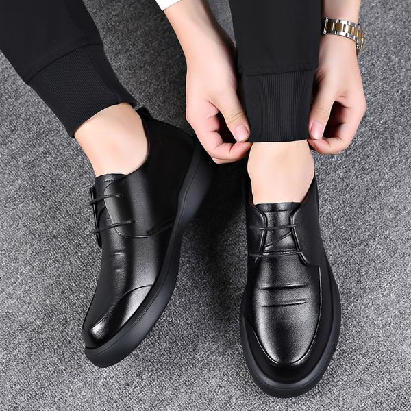 leather sho men's leather cattle casual wear-ristant soft bottom round head breathable black autumn busins formal
leather sho men's leather cattle casual wear-ristant soft bottom round head breathable black autumn busins formal