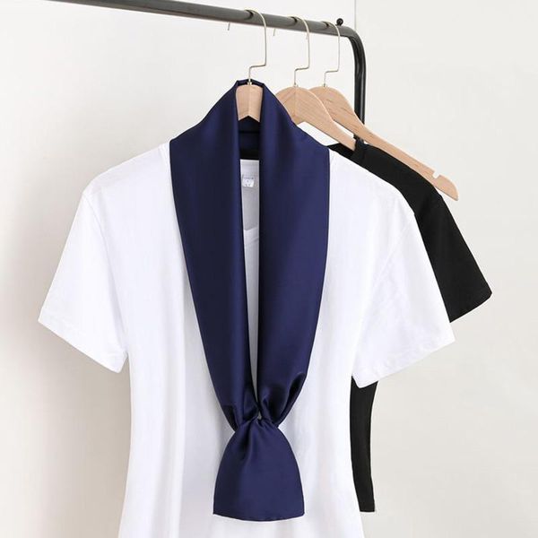 scarves korean women narrow long silk scarf summer knotted air conditioned room protect cervical spine double layer rayon shawl q28, Blue;gray
scarves korean women narrow long silk scarf summer knotted air conditioned room protect cervical spine double layer rayon shawl q28, Blue;gray