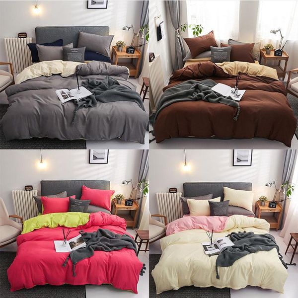 bedding set gray white splicing duvet cover pillowcase bed sheet 3/4pcs polyester single double size bedroom decor sets
bedding set gray white splicing duvet cover pillowcase bed sheet 3/4pcs polyester single double size bedroom decor sets