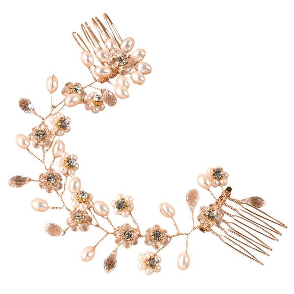 hair brushes luxurious bridal headdress comb crystal floral wedding accessory, Silver
hair brushes luxurious bridal headdress comb crystal floral wedding accessory, Silver