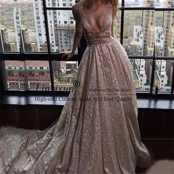 party dresses sparkle elegant prom silver champagne long deep v neck shiny formal evening dress sweep train robe de soirée, White;black
party dresses sparkle elegant prom silver champagne long deep v neck shiny formal evening dress sweep train robe de soirée, White;black