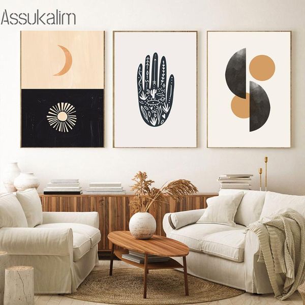paintings boho posters abstract prints sun moon art painting hand poster minimalist print retro pictures vintage living room decoration
paintings boho posters abstract prints sun moon art painting hand poster minimalist print retro pictures vintage living room decoration