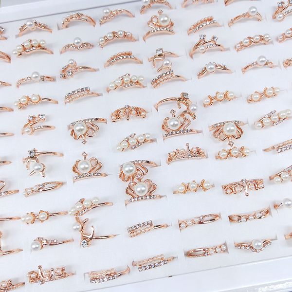 gorgeous pearl crown elk crystal ring mix style multi design personalized women jewelry 50pcs/lot, Golden;silver
gorgeous pearl crown elk crystal ring mix style multi design personalized women jewelry 50pcs/lot, Golden;silver