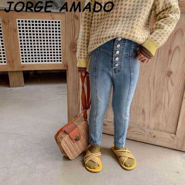 girls jeans 5 buttons high waist fashion tight denim pants long trousers children clothes 2-8y kz186 210610, Blue
girls jeans 5 buttons high waist fashion tight denim pants long trousers children clothes 2-8y kz186 210610, Blue