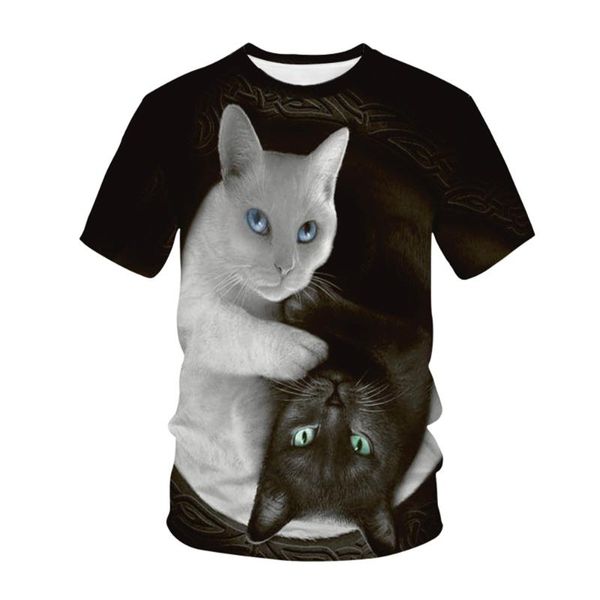 men's t-shirts summer male and female 3d printing tshirt two cute cat animal images funny animation breathable couples t-shirt, White;black
men's t-shirts summer male and female 3d printing tshirt two cute cat animal images funny animation breathable couples t-shirt, White;black