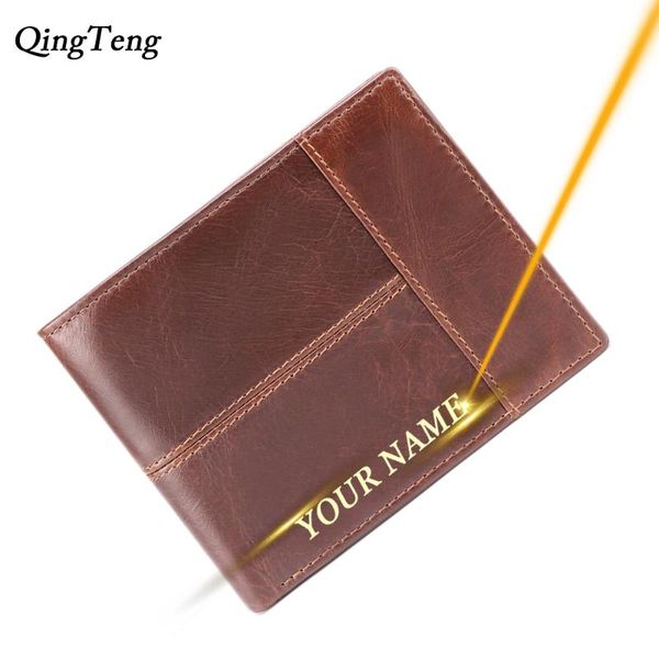 card holders mens wallet engraved name rfid genuine leather bifold wallets for men id window 16 simple coin purse customized, Brown;gray
card holders mens wallet engraved name rfid genuine leather bifold wallets for men id window 16 simple coin purse customized, Brown;gray
